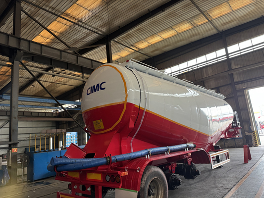 Özelleştirilebilir Demir CIMC Toz Tanker Kamyonlar Çimento Taşımacılığı