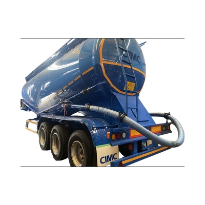 60t Maksimum Faydalı Yük CIMC Metre Çimento Toplayıcı Yarım Rel Tanker Müşteri Gereksinimleri için