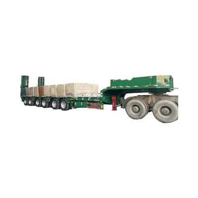 En fazla yük 100 ton CiMC 6 eksenli 60 T 80 120 ton düşük yataklı yarı römork standart 28 tonluk iniş takımıyla