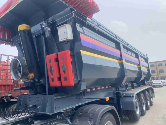 CIMC Çinli Kamyon Kargo Karavan Dump Yarım Karavan Dump Karavan