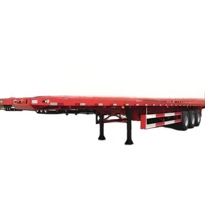 CIMC 13*2.55*2.9m 3AXLE yükleme kapasitesi 80T seçili kilitler 2 alet kutuları elektroforetik KTL toz boyalı Düz yataklı yarı römork