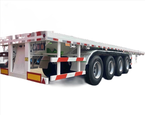 CIMC yüksek kaliteli çelik üçlü sağlam aks 40ft uzun süreli performans bir dizi lastik seçenekleri ile düz yataklı yarı römork
