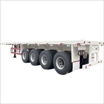 CIMC 40 45ft çelik 4Axle büyük boyutlu ve konteynerli kargo genişletilebilir düz yataklı römorkların ağır yük taşıma için tasarlanmıştır