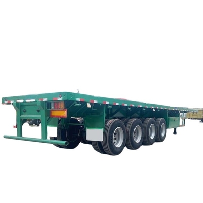 CIMC yepyeni 4 akslı 100 ton kapasiteli 40ft yaylı süspansiyon düz yataklı yarı römork satılıyor