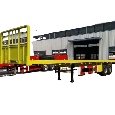 Yepyeni düz yataklı 70 tonluk 3 4 asılı yarı römork konteyner yarı kamyon römork 40ft 12metre satılıyor