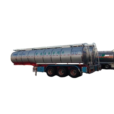 CIMC Çinli Üretici 3 Eksenli Alüminyum Alaşım Petrol Tankeri Kamyon Fabrika Fiyatı Yarım Rel