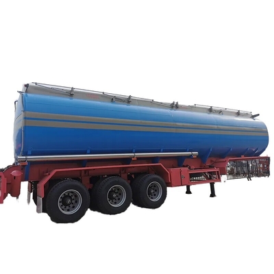 CIMC Q370R 13150*2500*4100mm 1 bölme 15000kgs Tare ağırlığı 10 adet yaprak yay 45CBM 3 Eksel LNG taşıma tank yarı römork