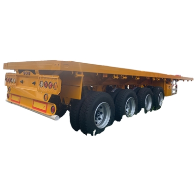 Yeni Çin Üreticisi Dört Eksenli Flatbed Yarım Rel Araç Doğrudan Satış 100 Ton Rel Araç