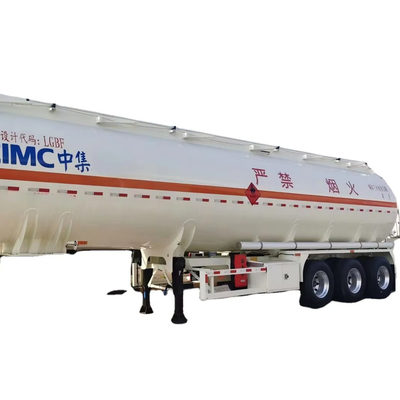 CIMC 3 aks Kapasite 42 m3 Paslanmaz Çelik 304 Tek bölme Vakum 12R22.5 18PR 12 lastik 28T iniş arabası Sıvı Tanker