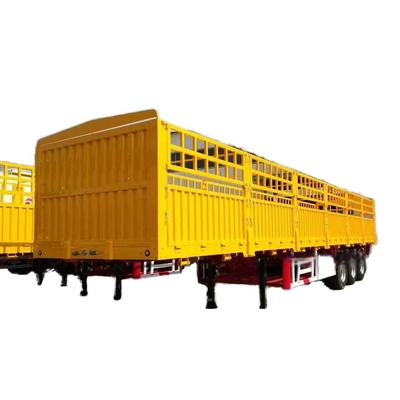 CIMC 3/ 4 / 5 Akslar kazık çit 40 -100 ton ikinci el fabrika satışı Kargo taşıma kamyonu çit yan duvarı satılık yarı römork
