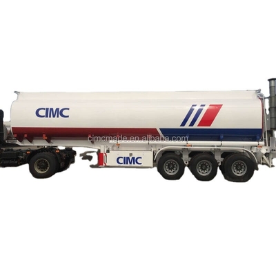 CIMC'nin en son işleme tasarımı, yüksek dayanıklılıklı çelikten yapılmış üç eksenli sıvı orta yarı römork.