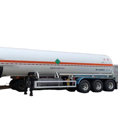 CIMC demir veya alüminyum alaşımı kriyojenik sıvılaştırılmış doğal gaz azot oksijen 26.5 27.7 cbms veya özel boyutlu yarı römorklu tanker