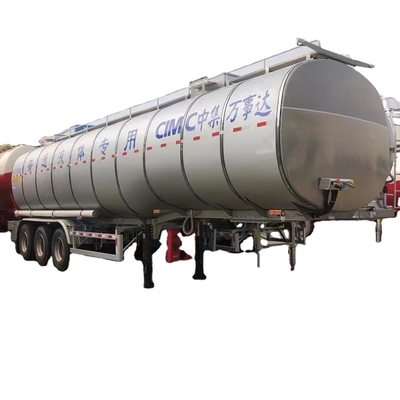 CIMC 3 eksenli demir S30408 11450*2500*3900mm toplam kütle 40T kenar kütle 8200 kullanım EHA tabak ucu 4.5mm kalınlığı sıradan sıvı tankı
