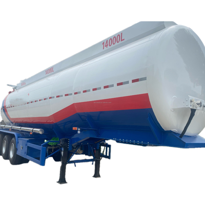 Üç Eksenli Petrol Tankörü Yarım Rel Yakıt / Sıvı Tankı Yarım Rel