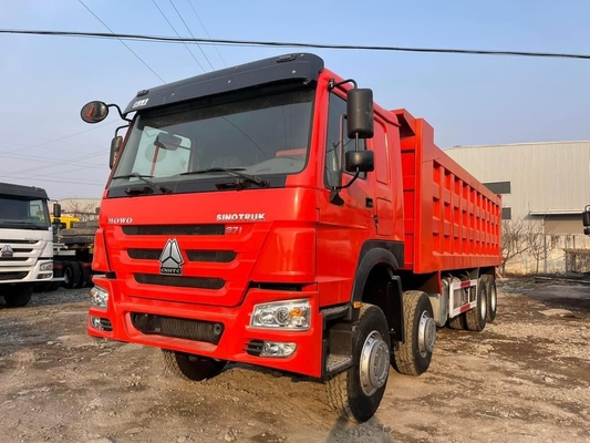 Howo Markası 8x4 Çöp Kamyonu 375/450 At Gücü El Şanzımanı Dizel Yakıt Yeni Durum İnşaat için Popüler