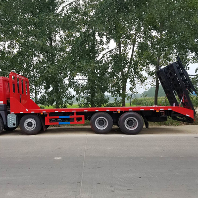 CIMC Yüksek Güçlü Düşük Alaşımlı Çelik Q345 2 Eksel 35T Düz Konteyner Taşıma Yarım Kamyon Releri