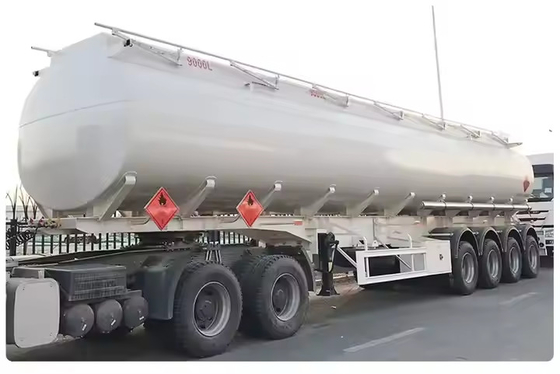 4 Eksel 54000litre 6 bölme Sıvı Kimyasal Petrol Gıda İşleme Yağı Yakıt tankı Rel