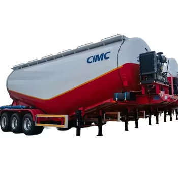 CIMC Yüksek Güçlü Üç Eksenli Çimento Toplu Toz Tankı Relinin En Son Tasarımı