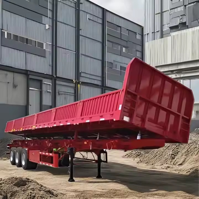 CIMC 40FT 3 Axle Tare Ağırlık 8.5t Ağır Görevli Mekanik Asansör Duvar Yan Çekiliş Yarım Releri
