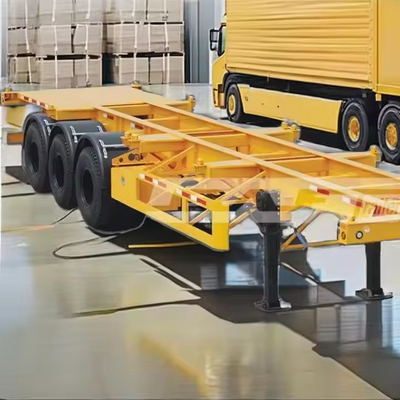 CIMC Yüksek Tensili Çelik 70 Ton Yükleme Kapasitesi 20 veya 40 inç Skeleton Yarım Rel