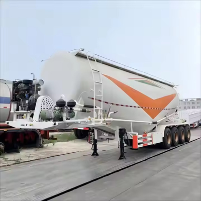 CIMC 3 Eksel 30 Ton Paslanmaz Çelik Taşıma Buğday Un Karbon Toz Malzemeleri Kamyon Triller