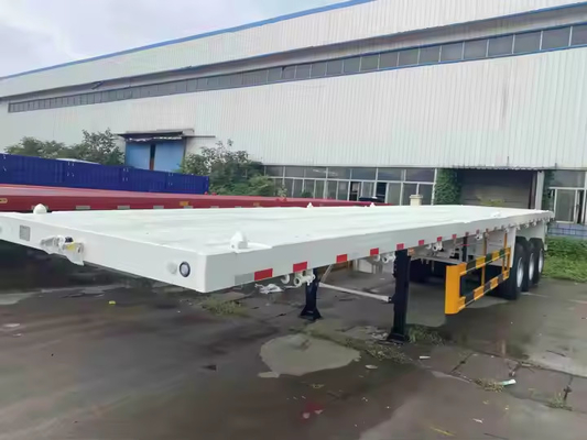 CIMC 40/45ft Çelik 4Axle Büyük Boylu Konteynerli Kargo Genişletilebilir Düz Çatlaklı Relye