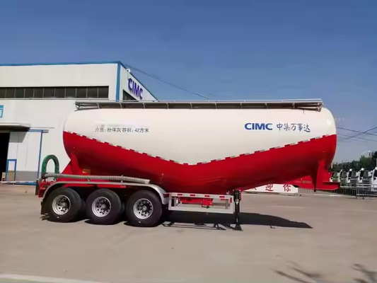 CIMC 3 Axles 35cbms dizel jeneratör kuru karışım haşere kutu toz tankı kargo yarı römork