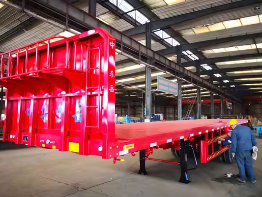 CIMC 2/3/4 Akslar Çelik Kargo 20ft 40ft Konteyner Çasi Kilitli Düz Çekilişli Yarım Releri