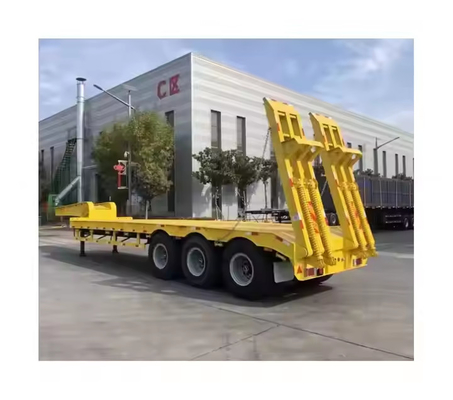 3 Eksel 60 Ton 100 Ton 18 Metre Düşük Boy Düşük Yatak Kamyon Releri Düşük Yatak Yarım Releri