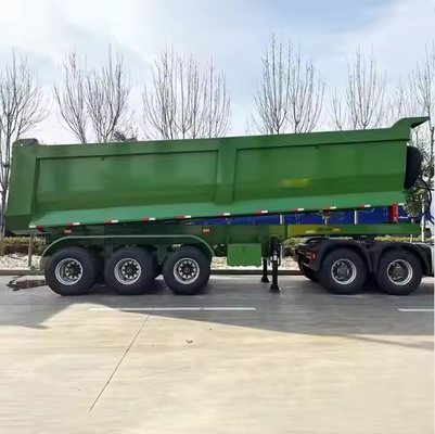 CIMC Özel Ağır Görevli Madencilik Taşıma Teslimatı Dumper Kamyon Yarım Rel 40 M3 3 Eksel U Şekilli Arka Dump Tipper Kamyon