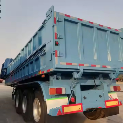 CIMC Yüksek Güçlü Çelik 3 Eksenli Dump Trailer Side Dump Factory Fiyatlı Yarım Kamyon Ticari Kamyon Releri