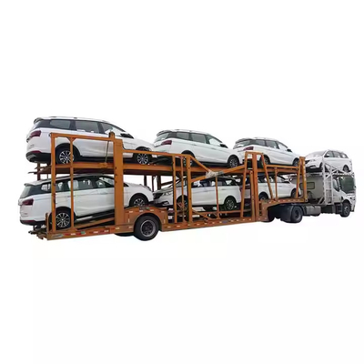 2 3 Axle 6 8 10 Araç Taşıma Yarım Rel Araç Çekiciler için Çift Katlı Araç Rel