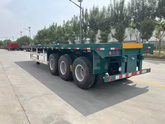 30 40 50 Ton 2 3 4 Axles Flatbed Semi Truck Konteyner Releri 48 Ft 40 Ft 20 Ft Flatbed Releri Satılık