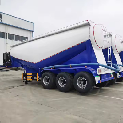 Yüksek Kalite 3 Eksel 28-60 Ton Toplu Çimento Tankeri Yarım Rel Çimento Silo Yarım Rel