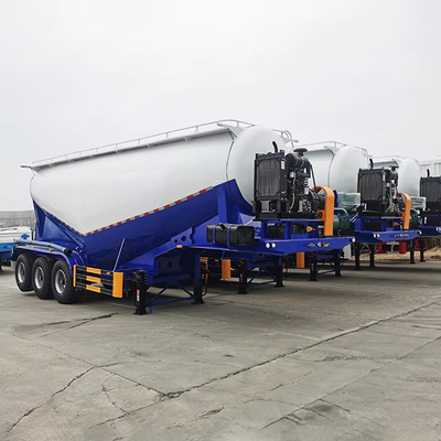 3 Eksel Toplu Çimento Tankeri Toz Taşıma Tankı Yarım römork
