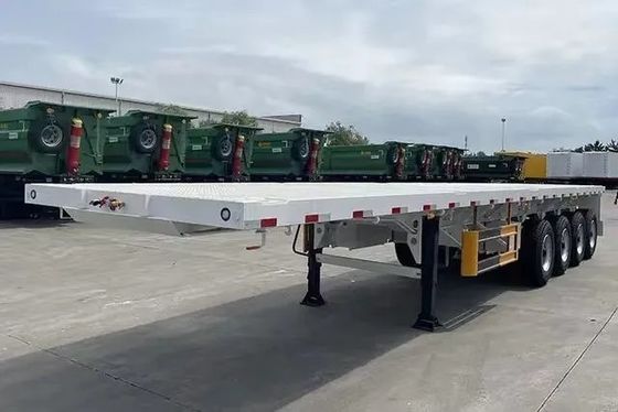 30 ila 100 ton kapasite ve Kamyon Römorku için 12 Set Bükümlü Kilitli Platform Yarı Römork