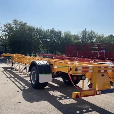 Çelik malzeme 1/2 Dingil 20ft 40ft 45ft Konteyner Taşıma Çelik İskelet Yarı Römork