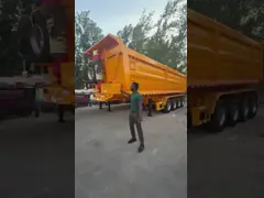 Afrika Ağır Güçlü Çöp Kamyonu Yarım Rel Aracı Toplu Malzemelerin ve Atıkların Etkili Taşıma ve İndirilmesi İçin Tasarlanmıştır